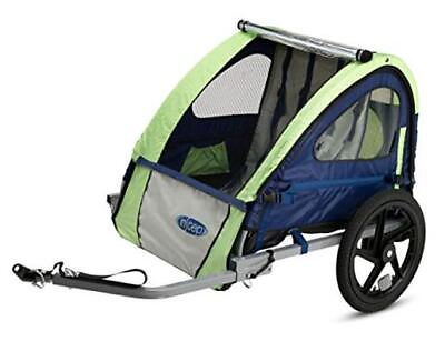 #ad Bike Trailer for Toddlers Kids Single and Double Single Seat Green Grey $178.62
