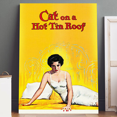 #ad Canvas Print: Cat on a Hot Tin Roof Movie Poster Wall Art $19.95