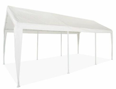 #ad 10x20 Carport Canopy Portable Garage Outdoor Shade Shelter Boat Storage 8 Legs $264.99