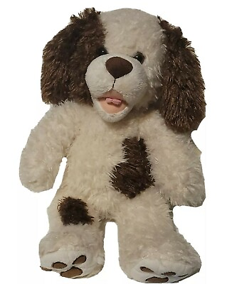 #ad #ad Puppy Dog Build a Bear Brown amp; White Spotted Plush Stuffed Animal 16quot; 10 12 $15.05