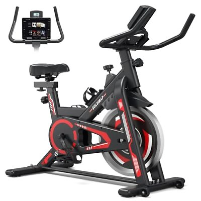 #ad #ad Exercise Bike Indoor Cycling Bike Stationary Bike for Home Gym Cycle Blackred $371.88