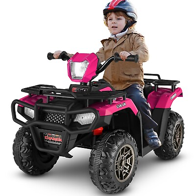 #ad #ad 12V Kids ATV Ride on Car Electric Toys Off Road Vehicles 4 Wheeler Quad for Kids $117.99