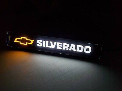 #ad 1PCS SILVERADO LED Logo Light Car For Front Grille Badge Illuminated Decal $13.99