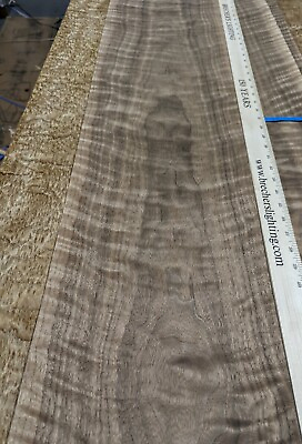 #ad Walnut Figured Flat Cut wood veneer 15quot; x 91quot; no back AA quality 1 42quot; thick $80.00
