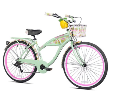 #ad Women#x27;s Margaritaville Cruiser Bike 26quot; Perfect Fit Frame Green $350.00