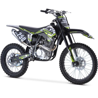 #ad MotoTec X5 250cc 4 Stroke Gas Dirt Bike Black Off Road Cross Sport Adult ✅ $2399.00