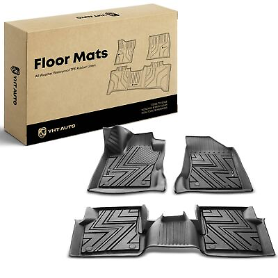 3pcs Black Carpet Floor Mats Liners for Jeep Compass 2017 2022 Front amp; Rear SUV $83.99