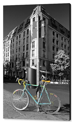 #ad Bike In Blue For Two 24quot;x36quot; Print on Metal $281.00