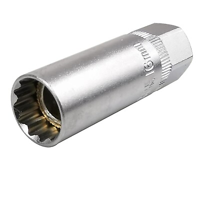 #ad 16mm Thin Wall Swivel Magnetic Spark Plug Socket 3 8 Inch Drive 12 Poi $9.99