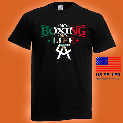 #ad Canelo Saul Alvarez No Boxing No Life Sports Men#x27;s Black T shirt $19.79