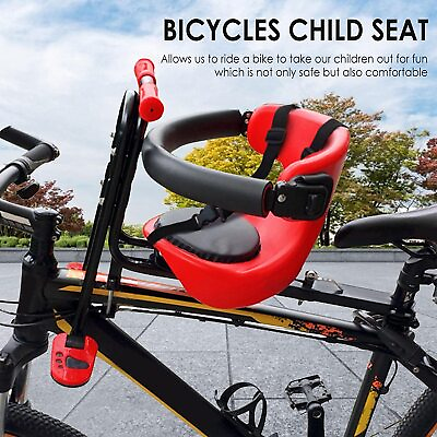 #ad Child Bicycle Bike Rear Front Seat Safety Cushion Back Seat Armrest Footrest Set $37.59
