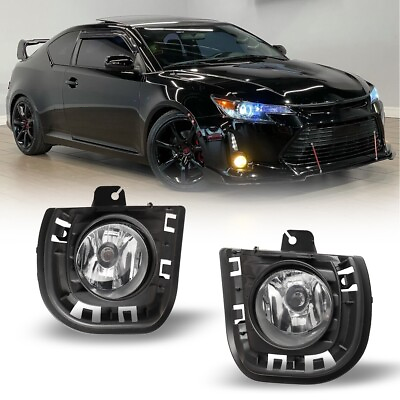 #ad Pair 2014 2016 For Scion tC Front Clear Lens Bumper Fog Light WiringSwitch Kit $43.99