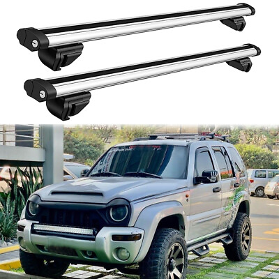 #ad 53quot; Rooftop Rack Rail Crossbar Cargo Luggage Carrier For Jeep Liberty 2003 2012 $139.11