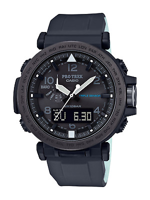 #ad Casio Pro Trek Men#x27;s Solar Triple Sensor Black Band 51mm Watch PRG650Y 1 $244.99