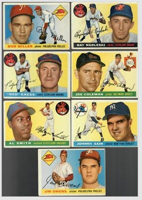 #ad #ad NEW 4 14 24 1955 Topps Baseball VG VG CHEAP You Pick Singles Nice Eye Appeal $2.75