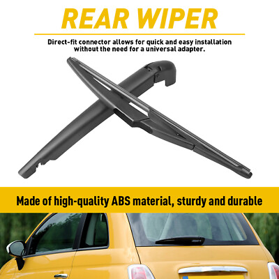 #ad 1PCS For FIAT 500 2012 2019 68079869AA 68079870AA Rear Wiper Arm amp; Blade $12.34