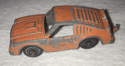 #ad Vintage Tootsietoy Ford Mustang Fastback Hitch Car Orange $11.50