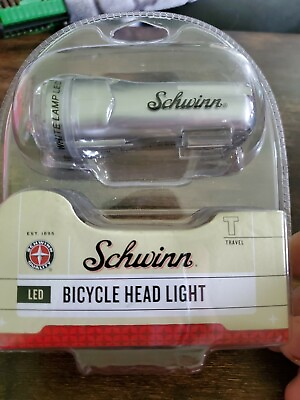 #ad Schwinn 3 LED Headlight with flashing strobe setting amp; mounting bracket. L5 $9.09