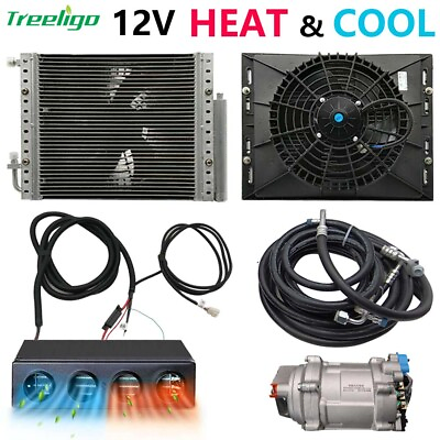 #ad 12V Underdash Heatamp;Cool Car Air Conditioner Universal Electric Cab AC Unit $607.19
