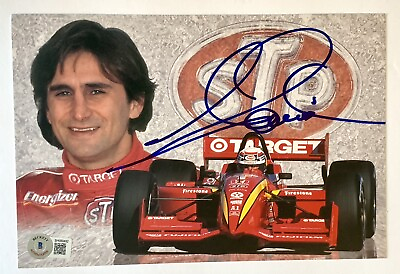 #ad Alex Zanardi signed Photo promo card indy car target racing beckett coa $89.00