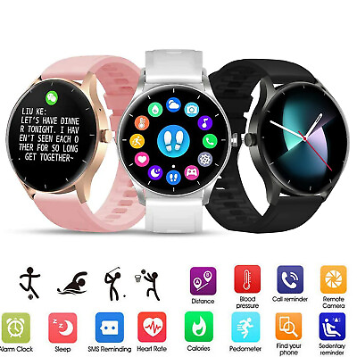 Smart Watch Men Waterproof Smartwatch Bluetooth For iPhone Samsung Android $31.95