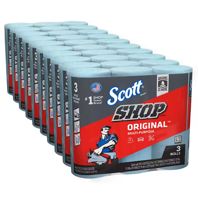 #ad Scott Shop Towels Original Blue Shop Towels Bundle of 10 3 Packs 10 30 rolls $72.84