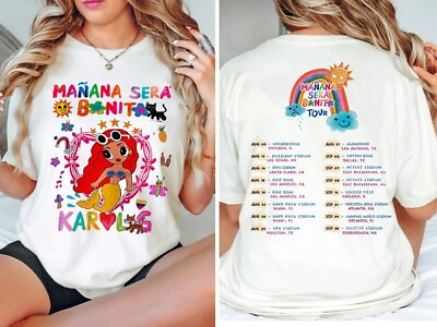 #ad Manana Sera Bonito Karol G Shirt 2023 Tour Cotton Unisex Size S 3XL Tee Fan Gift $9.95