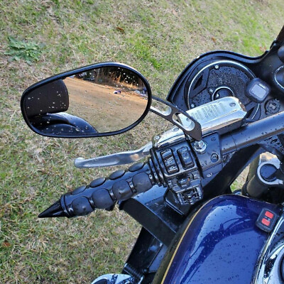Motorcycle Edge Cut Rearview Side Mirror For Harley Road Glide Street Honda Bike $24.88