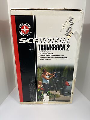 #ad Schwinn Trunk Bike Rack 2 Bicycle Carrier Black 2 Bike Carrier 170T $26.99