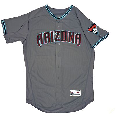#ad Mens MLB Arizona Diamondbacks Authentic On Field Flex Base Jersey Gray Blue $89.99
