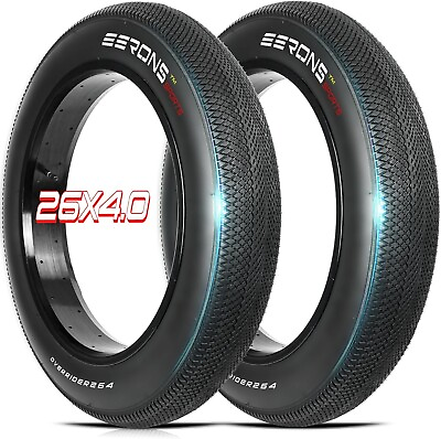 #ad 26x4 Fat Tire E bike Tire High Performance Electric Bike Tire 2 Tires $69.99