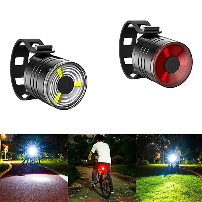 #ad Advanced Bike Light Set For Night Riding Front And Rear Mountain Bike Lights $6.48