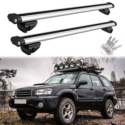 #ad 53quot; Rooftop Rack Rail Crossbars Cargo Luggage Carrier For Volvo XC70 2003 2016 $139.11