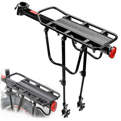 #ad #ad Bike Rear Rack Seat Luggage Carrier Bicycle Mountain Mount Holder Pannier Frame $22.80