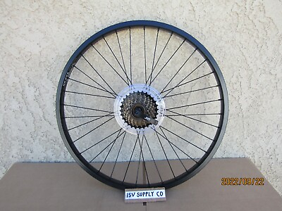 #ad NEW 24#x27;#x27; BICYCLE ALUMINUM 7 SPEEDS REAR WHEEL GREAT FOR YOUR MTB BIKE TRICYC $79.95
