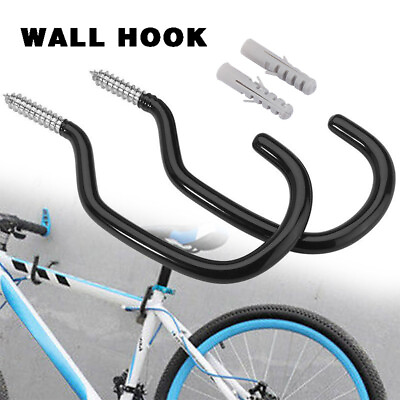 #ad Bike Hook Wall Mounted Stand Holder Heavy Duty Bicycle Storage Brackets $9.52