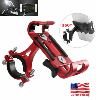 Aluminum Motorcycle Bike Stand Bicycle Holder Mount Handlebar For Cell Phone $7.49