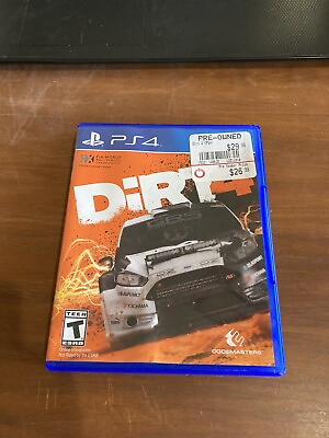 #ad Dirt 4 Sony PlayStation 4 PS4 2017 Preowned Tested And Works $19.87
