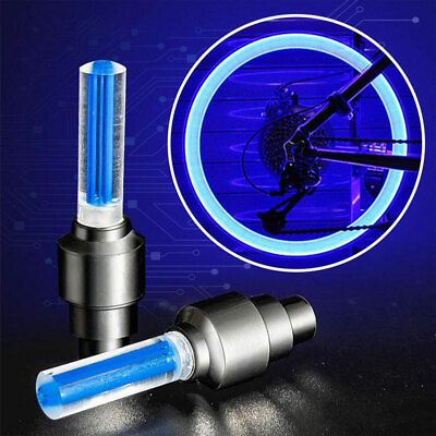 Bicycle Vibration Colorful Gas Nozzle Light Mountain Bike Accessories Tire Flash $2.99