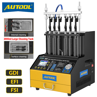 #ad #ad AUTOOL GDI FSI EFI Car Fuel Injector Cleaner Tester Ultrasonic Cleaning Machine $639.00