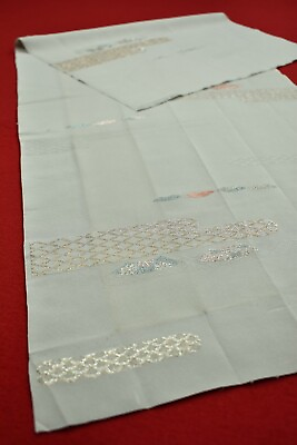 #ad #ad Vintage Japanese Kimono Fabric Silk Antique Boro Kusakizome Woven 37.4quot; UV37 65 $3.99