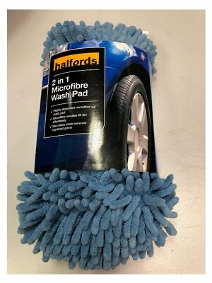 #ad #ad Halfords 2 in 1 Microfibre Wash Pad Blue GBP 11.98
