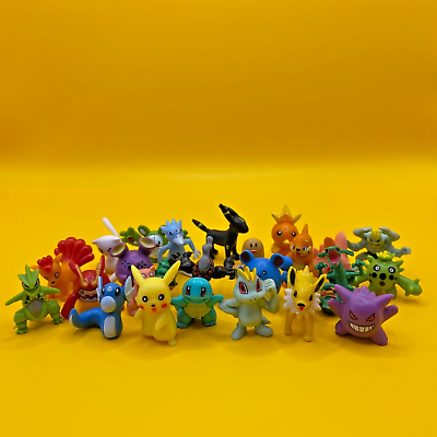 24 Pieces Pokemon Cake Toppers Figures Figurines Pcs 2 3CM Toy Lot Kids Anime $9.85