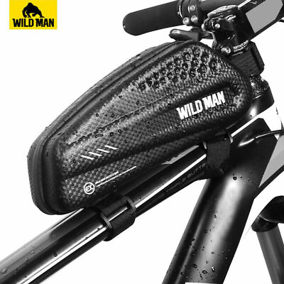 Bicycle Frame Front Tube Bag 6.2#x27;#x27; Phone Case Touchscreen MTB Bike Accessories $16.94