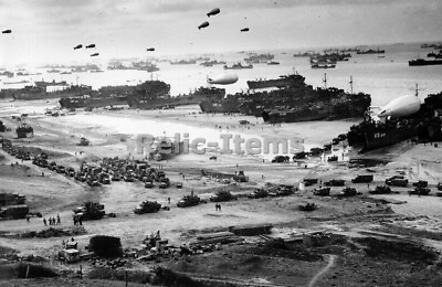 #ad WW2 Picture Photo Allied Invasion Omaha Beach D day June 1944 1227 $5.90