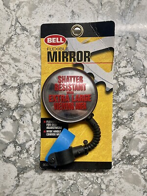 #ad BELL Flexible Bike Mirror Shatter Resistant Extra Large Viewing Area NEW $18.91