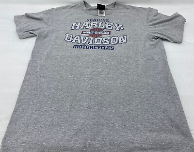 #ad Harley Men’s Shirt Large Sacramento T shirt Gray Classic Eagle back $29.99