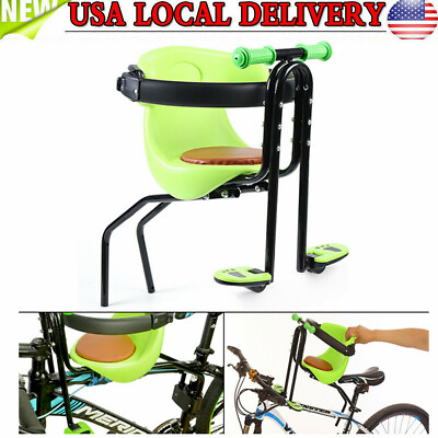 #ad Kids Child Safety Carrier Bicycle Baby Seat Front Seat Saddle Cushion With pedal $32.30