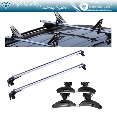 #ad Silver For Fits Universal Chevy Ford Honda Roof Rack Carrier Kayak Luggage Bar $113.13
