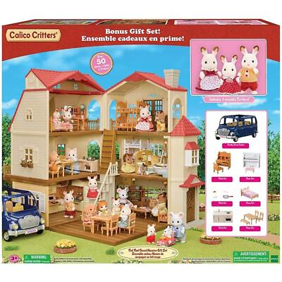 #ad Calico Critters Red Roof Grand Mansion Gift Set $237.99
